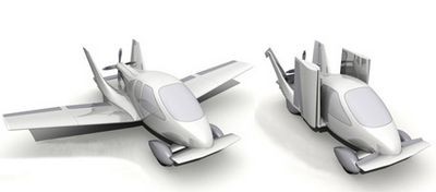 Дорожный самолёт складывает крылья с возможностями автомобиля