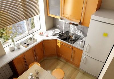 Интерьер маленькой кухни – десятки идей для шести квадратных метров