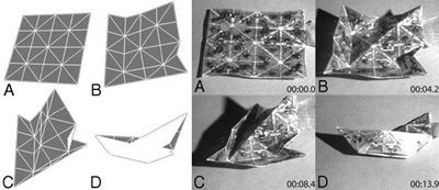 Инженеры научили умное оригами складываться самолётом