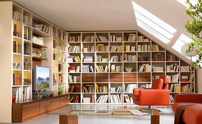 Как разместить библиотеку и создать уют в небольшой квартире