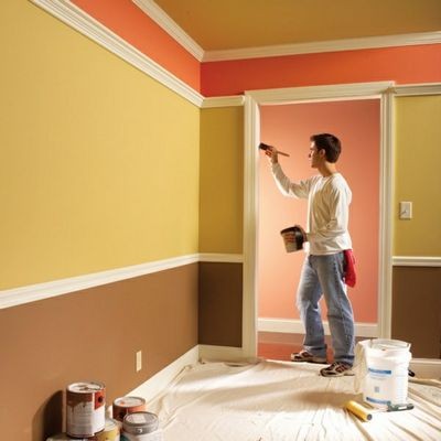 Основные техники имитирующей окраски стен