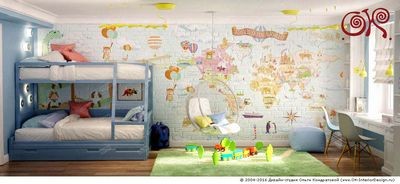 Ремонт и интерьер детской комнаты для мальчика