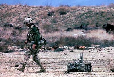 Солдаты-роботы везут в ирак огонь пулемётов