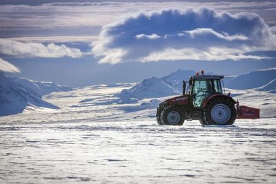 Трактор на южном полюсе