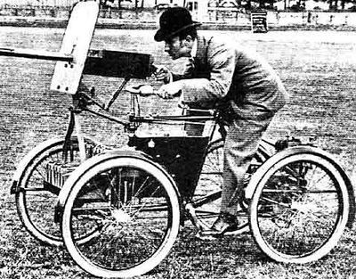 Вело-мото с пулемётом: первый броневик родился в 1899 году